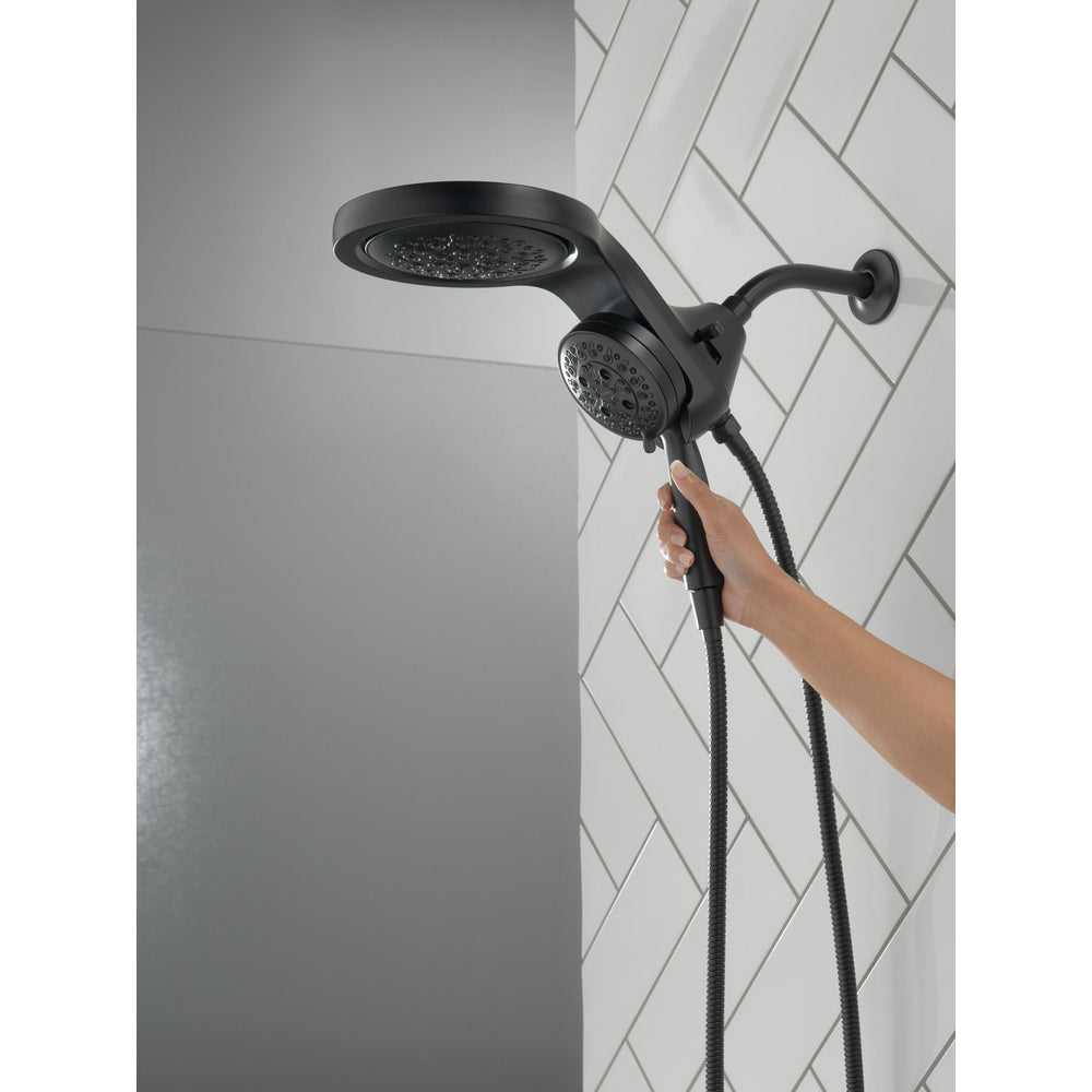 Pomme de douche deux-en-un Delta Universal Showering HydroRain H2Okinetic à 5 réglages - 58680