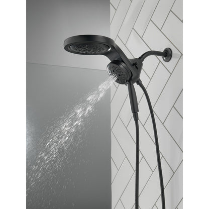 Pomme de douche deux-en-un Delta Universal Showering HydroRain H2Okinetic à 5 réglages - 58680
