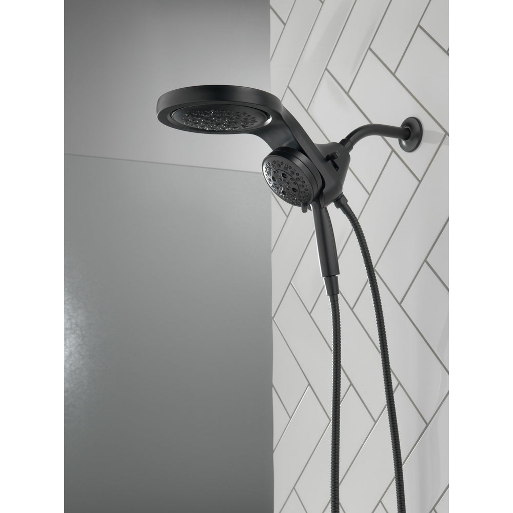 Pomme de douche deux-en-un Delta Universal Showering HydroRain H2Okinetic à 5 réglages - 58680
