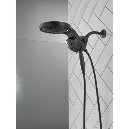 Pomme de douche deux-en-un Delta Universal Showering HydroRain H2Okinetic à 5 réglages - 58680