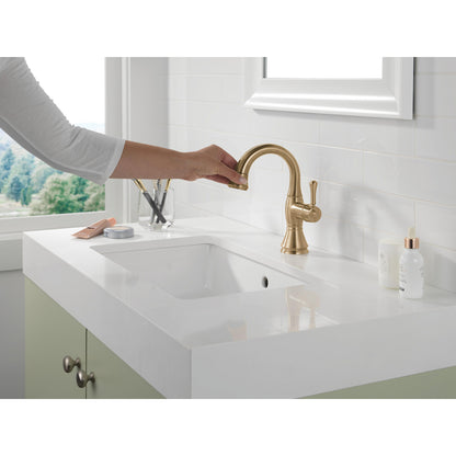 Delta Cassidy Single Handle Pull Down Bathroom Faucet - 597