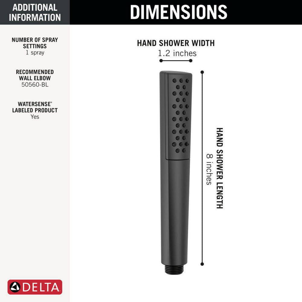 Delta Broderick Premium Single-Setting Hand Shower - 59808