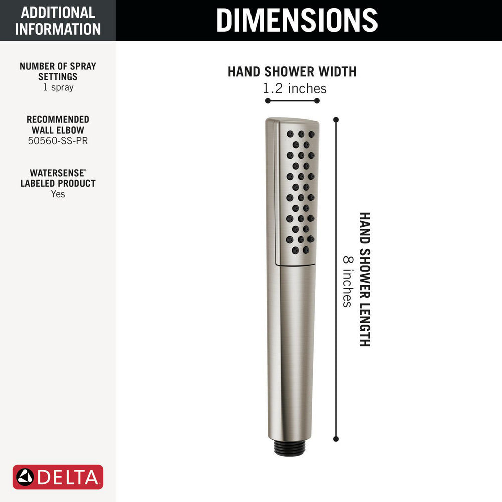 Delta Broderick Premium Single-Setting Hand Shower - 59808