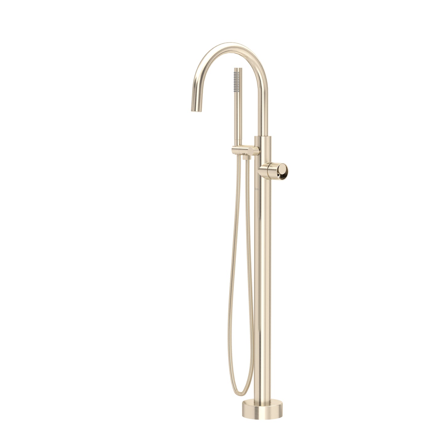 Rohl Eclissi Single Hole Floor Mount Tub Filler Trim With C-Spout - TEC06HF1IW