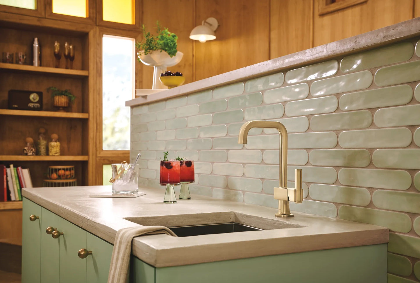 Brizo Frank Lloyd Wright Bar Faucet With Square Spout - Less Handle - 61023LF