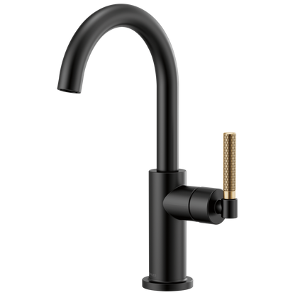 Brizo Litze Bar Faucet with Arc Spout and Knurled Handle Kit - 61043LF