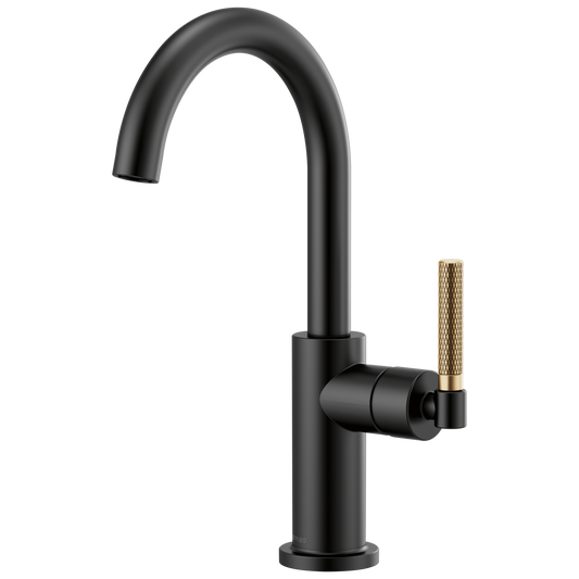 Brizo Litze Bar Faucet with Arc Spout and Knurled Handle Kit - 61043LF