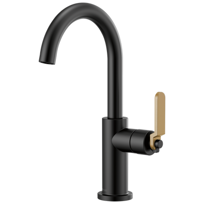 Brizo Litze Bar Faucet with Arc Spout and Industrial Handle Kit - 61044LF