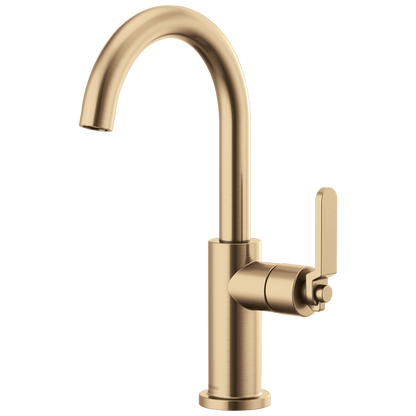 Brizo Litze Bar Faucet with Arc Spout and Industrial Handle Kit - 61044LF