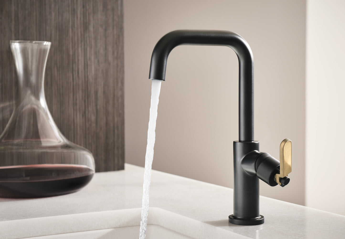 Brizo Litze Bar Faucet with Square Spout and Industrial Handle Kit - 61054LF