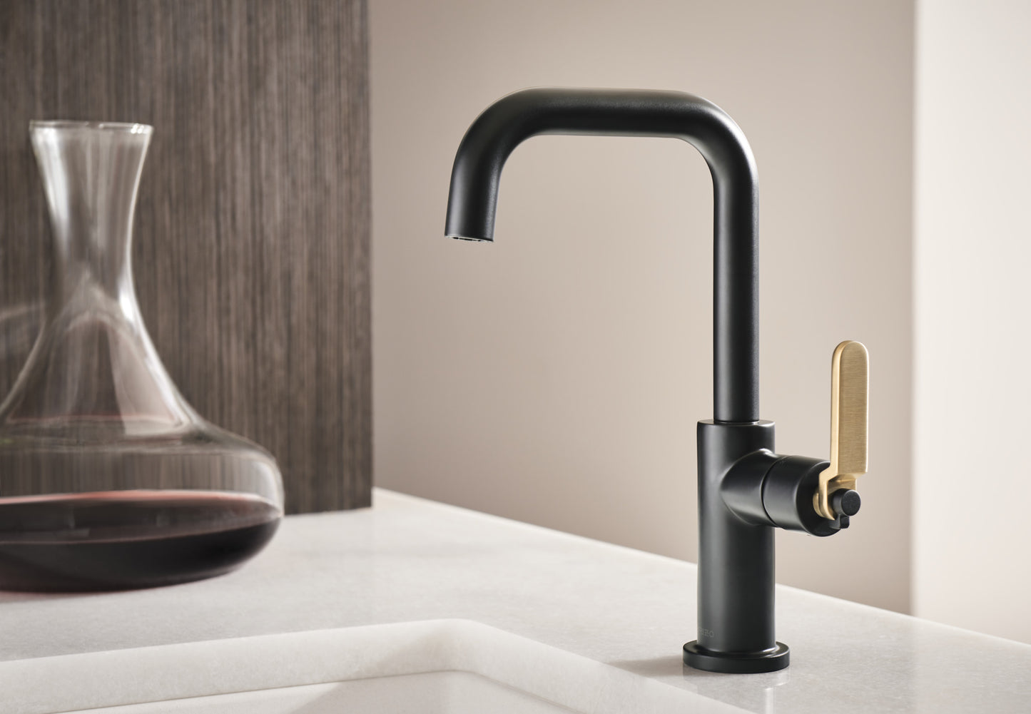 Brizo Litze Bar Faucet with Square Spout and Industrial Handle Kit - 61054LF