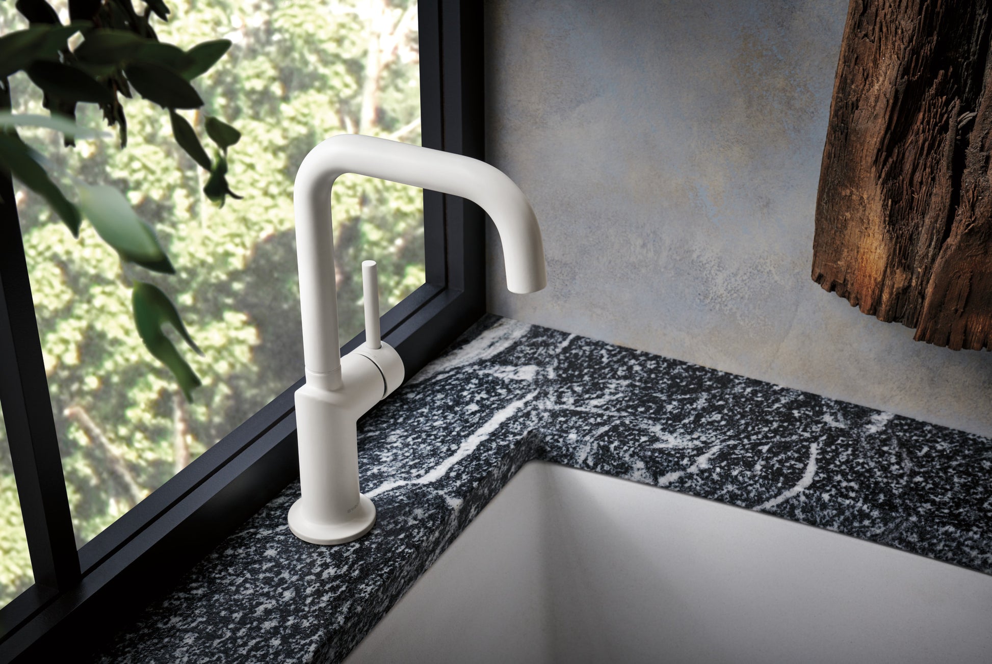 Brizo 61065LF-MWLHP Bar Faucet with Square Spout, Matte White (Jason Wu for Brizo)
