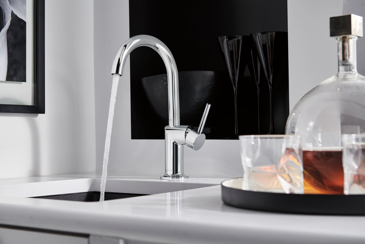 Brizo Odin Bar Faucet with Arc Spout - Less Handle - 61075LF-LHP