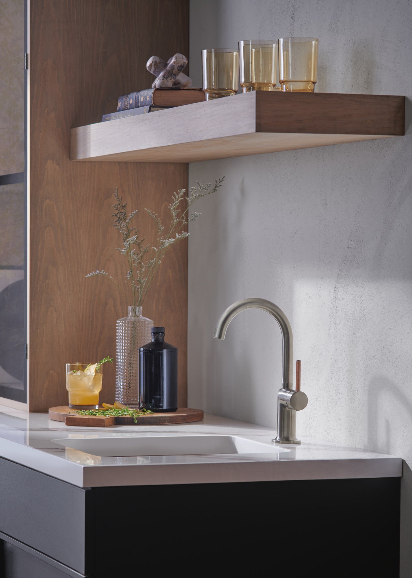 Brizo Odin Bar Faucet with Arc Spout - Less Handle - 61075LF-LHP