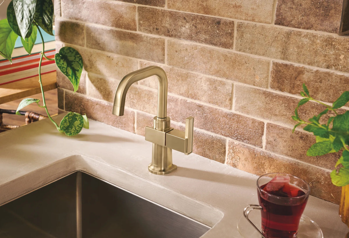 Robinet d'eau chaude instantanée Brizo Frank Lloyd Wright avec bec carré - 61323LF-H