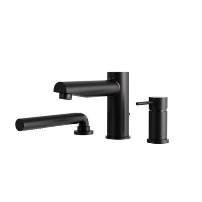 Aquabrass Xpress Volare 3-piece Deckmount Tub Filler with Handshower - 61N13