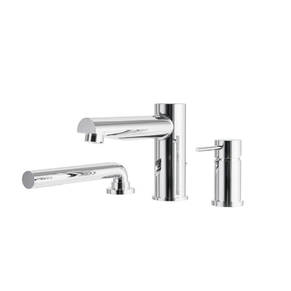 Aquabrass Xpress Volare 3-piece Deckmount Tub Filler with Handshower - 61N13