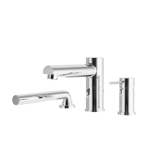 Aquabrass Xpress Volare Robinet de baignoire 3 pièces sur gorge avec douchette - 61N13