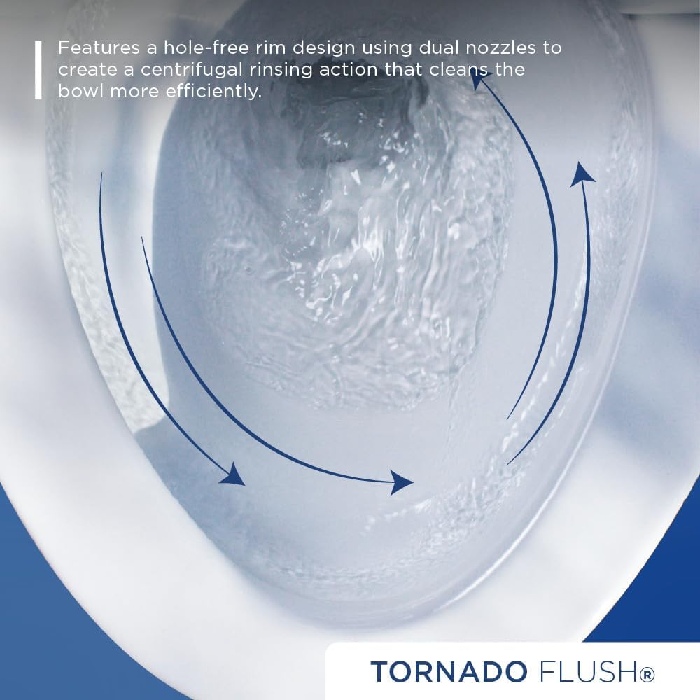 TOTO NEW Ultramax One-Piece Toilet - 1.28 GPF Universal Height Washlet+ Connection Less Seat