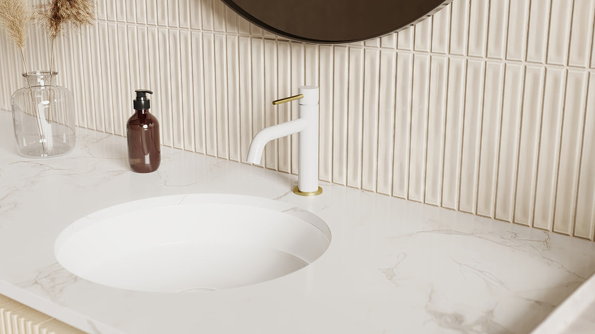 Aquabrass Xpress 62314 - manufacturer lifestyle example; optional contrasting accents shown