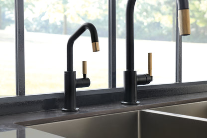 Brizo Litze RO Beverage Faucet with Angled Spout and Knurled Handle - 61363LFC