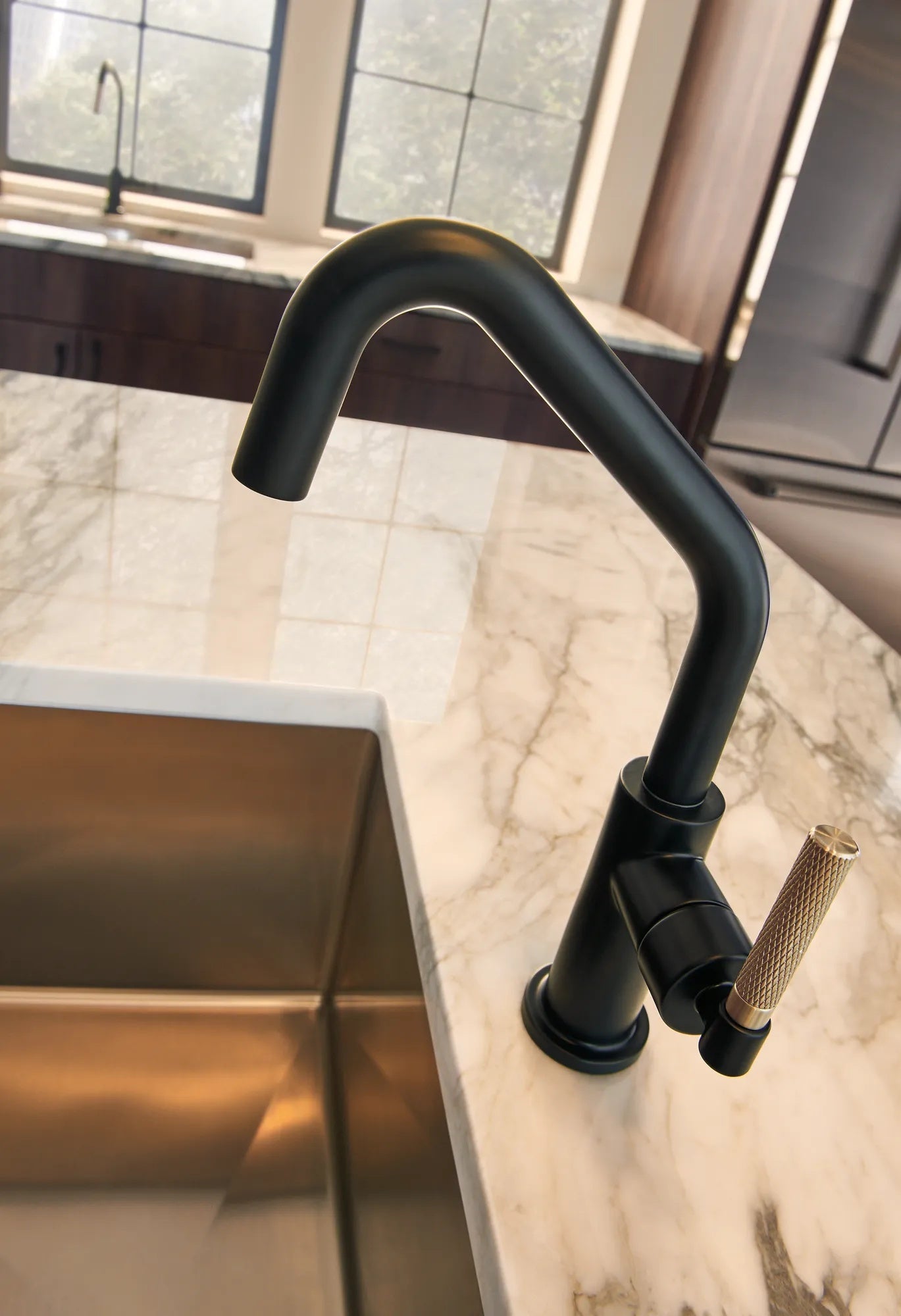 Brizo Litze Bar Faucet with Angled Spout and Knurled Handle Kit – 61063LF