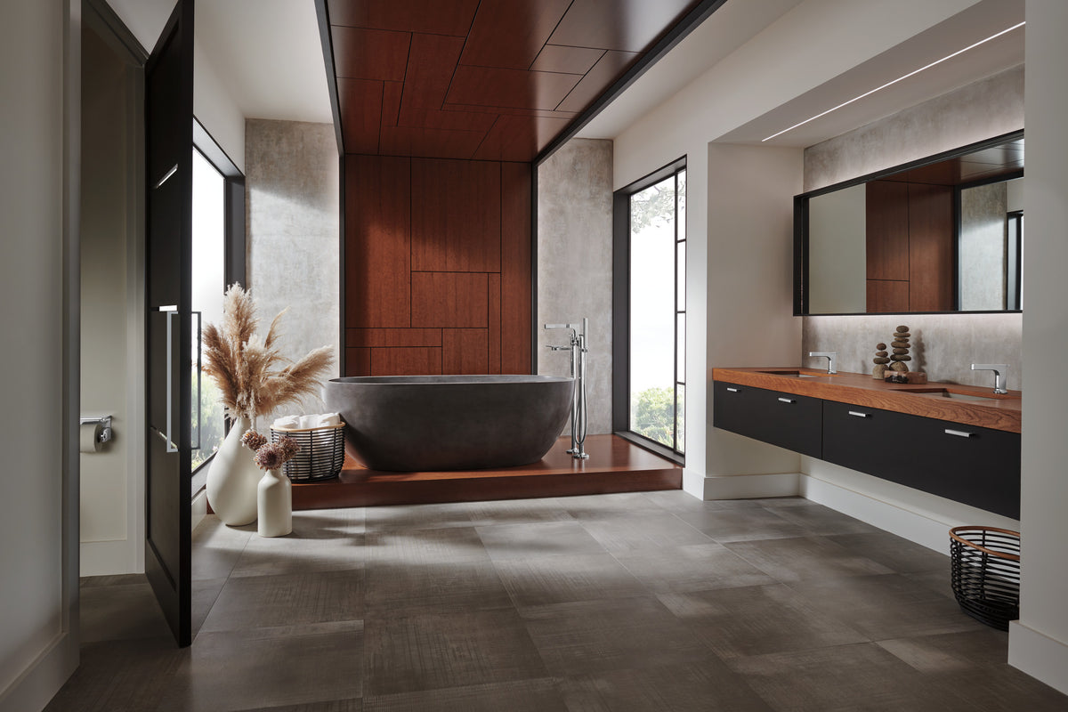 Brizo Allaria Floor Mount Tub Filler Unions - T71766 - lifestyle 3