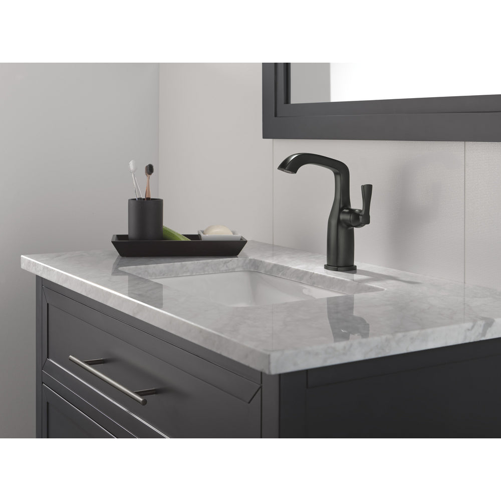Delta Stryke Single Handle Mid-Height Bathroom Faucet - 676