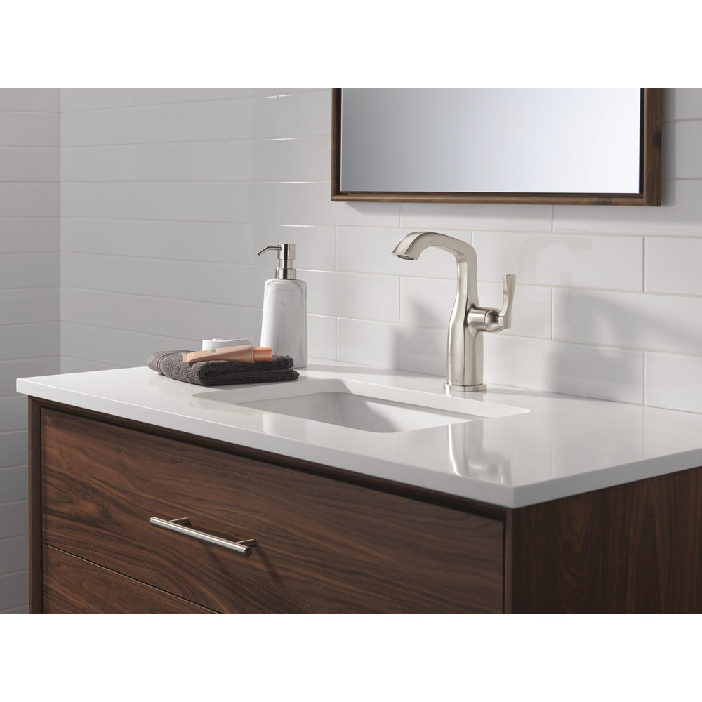 Delta Stryke Single Handle Mid-Height Bathroom Faucet - 676