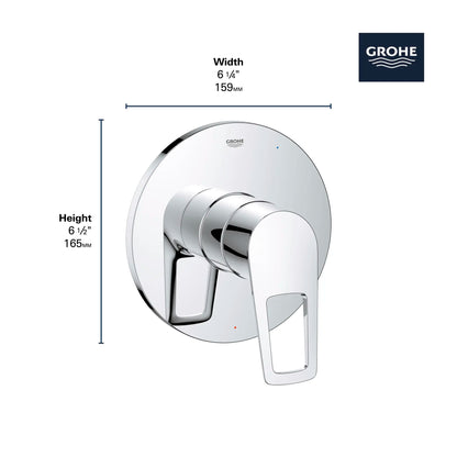 Grohe BauLoop Pressure Balance Valve Trim with Cartridge - 19595