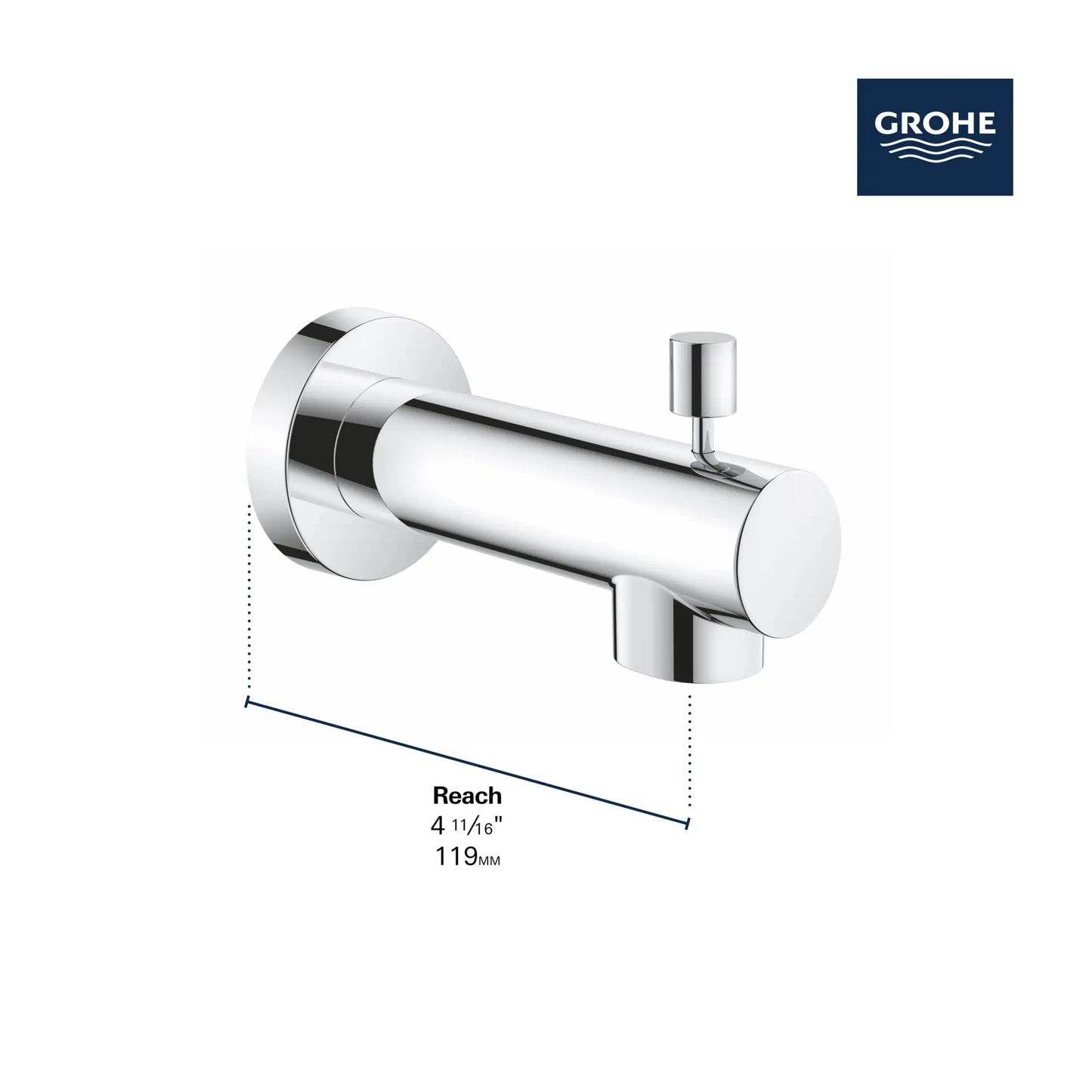 Grohe Concetto Diverter Tub Spout - 13366