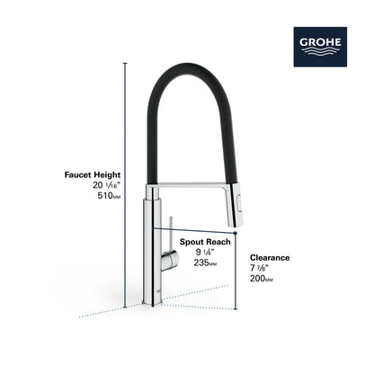 Grohe Concetto Single-Handle Semi-Pro Dual Spray Kitchen Faucet (1.75 gpm) - 31492