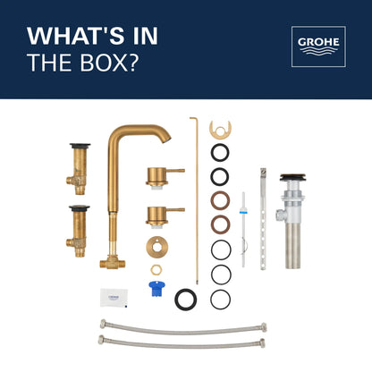 Grohe Essence 8" Widespread 2-Handle M-Size Bathroom Faucet, 1.2 GPM (4.5 L/min) - 20297