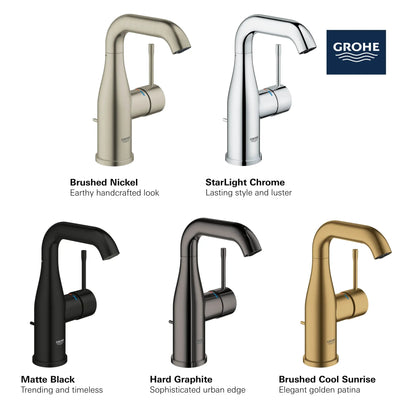 Grohe Essence Single Hole Single-Handle M-Size Bathroom Faucet 4.5 L/min (1.2 gpm) - 23485