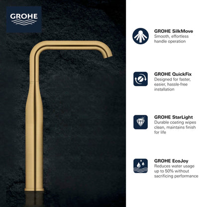 Grohe Essence Single Hole Single-Handle Deck Mount Vessel Sink Faucet 4.5 L/min (1.2 gpm) - 23538