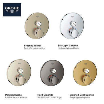 Grohe Grohtherm SmartControl Single Function Thermostatic Valve Trim - 29136