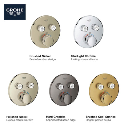 Grohe Grohtherm SmartControl Dual Function Thermostatic Valve Trim - 29137