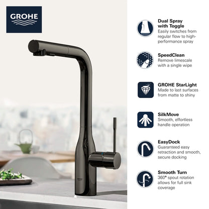 Grohe Essence Single-Handle Pull-Out Kitchen Faucet Dual Spray (1.75 gpm) - 30271
