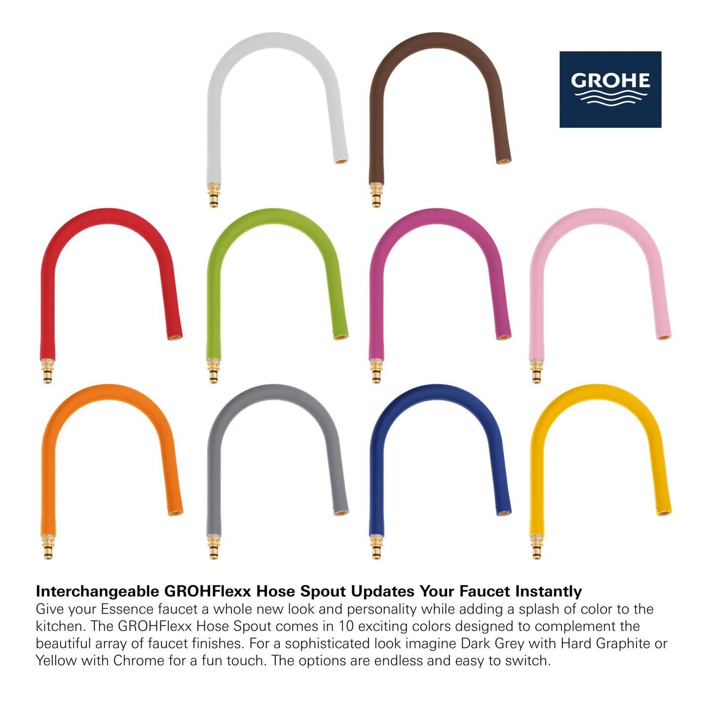 Grohe Essence GrohFlexx Optional Spout Replacement (for 30295) - 30321