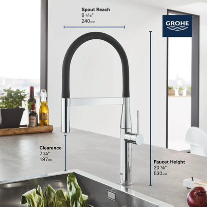 Grohe Essence Single-Handle Semi-Pro Dual Spray Kitchen Faucet (1.75 gpm) - 30295