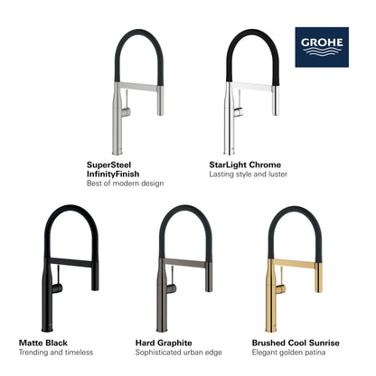 Grohe Essence Single-Handle Semi-Pro Dual Spray Kitchen Faucet (1.75 gpm) - 30295