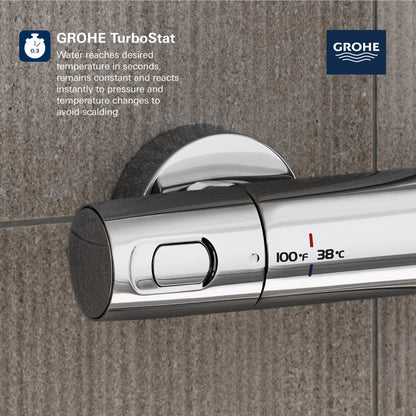 Grohe Euphoria 260 CoolTouch Thermostatic Shower System, 1.75 gpm - 26128