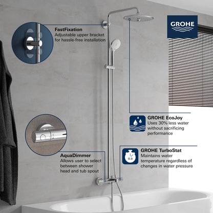 Grohe Euphoria 260 Thermostatic Tub/Shower System, 1.75gpm - 26177