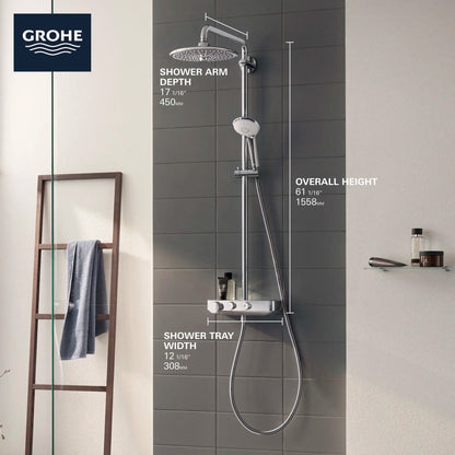 Grohe Euphoria SmartControl Thermostatic Shower System - 26511