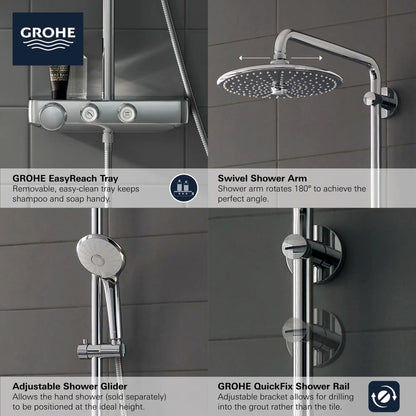 Grohe Euphoria SmartControl Thermostatic Shower System - 26511