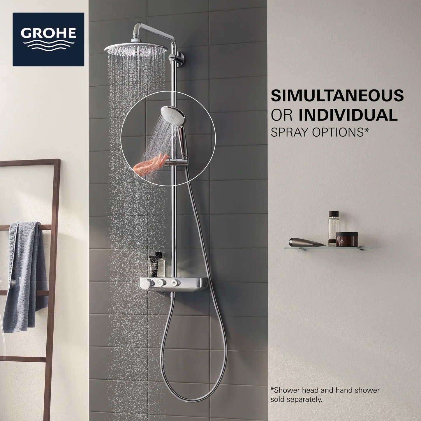 Grohe Euphoria SmartControl Thermostatic Shower System - 26511