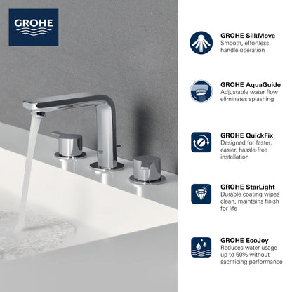 Grohe Lineare 8" Widespread 2-Handle M-Size Bathroom Faucet 4.5 L/min (1.2 gpm) - 20578