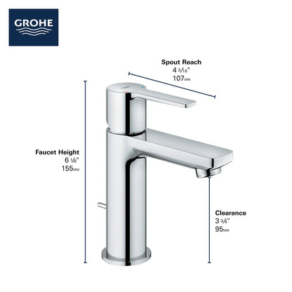 Grohe Lineare Single Hole Single-Handle XS-Size Bathroom Faucet 4.5 L/min (1.2 gpm) - 23824