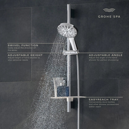 Grohe Rainshower SmartActive 36" Shower Slide Bar - 26603