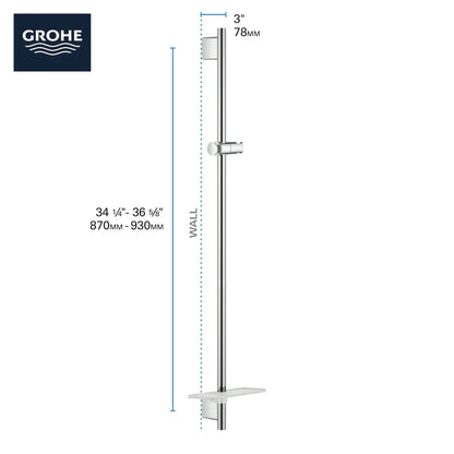 Grohe Rainshower SmartActive 36" Shower Slide Bar - 26603